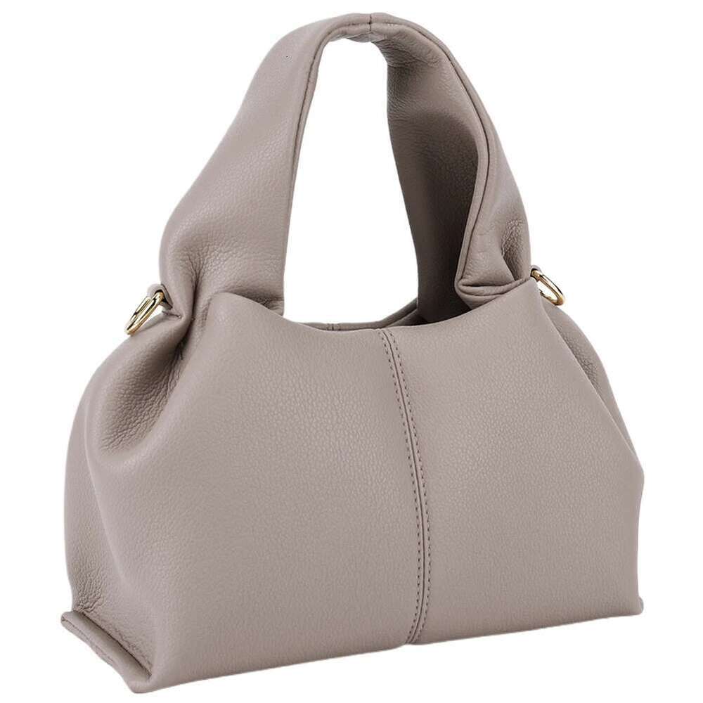 Fashion Clouds Shoulder Ladies Retro Crossbody French Niche Hundreds Pure Colour Lunchbox Bag PU