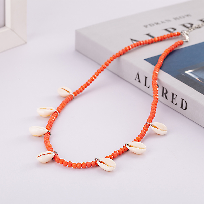 Accessories Crystal Shell Necklace Simple Fashion Direct Sale Elegant