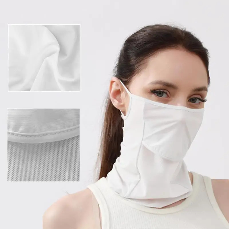 Sun Shading Hiking Scarf Bicycle mask Sun blocking mask Ice Silk Sun Protective Scarf Cycling Face Mask Hiking Scarves 250514
