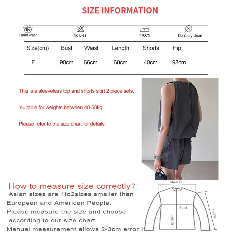 HELIAR Women Solid Color Casual 2 Piece Sets Zipper Sleeveless Vest Shirt Elastic Waist Shorts Skirt Set Office Women Outfits 250513