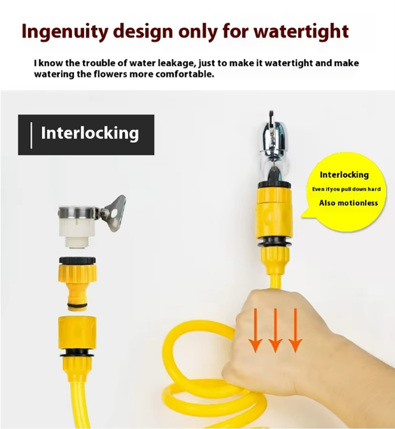 Convenient Car Wash Coil Hose& Garden Watering Jet Type Sprinkler with Nozzle Suitable Shower Garden Water Guns Tariff Reduction