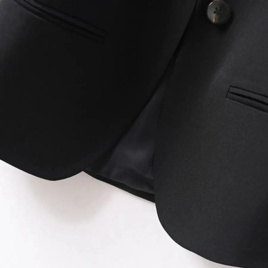 Slim fit Vneck short spring and autumn vest womens jacket elegant in the workplace 250506