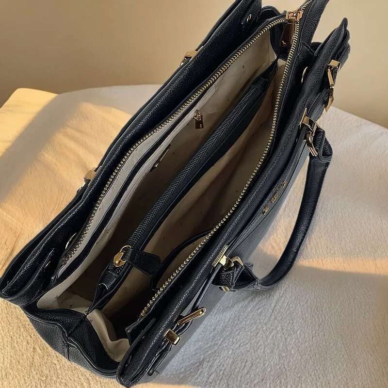 New Large Capacity Handbag Belt Decoration Ornaments Printed Tote Bag Briefcase Shoulder Crossbody