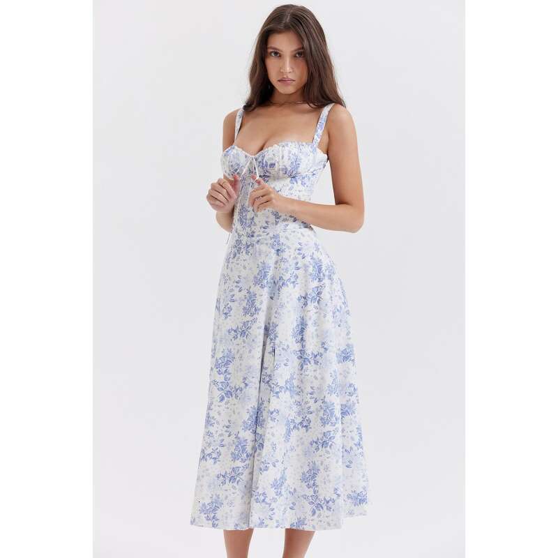 Women's Wear Summer Commuting Temperament Solid Color Fashion High End Sling Dress Children