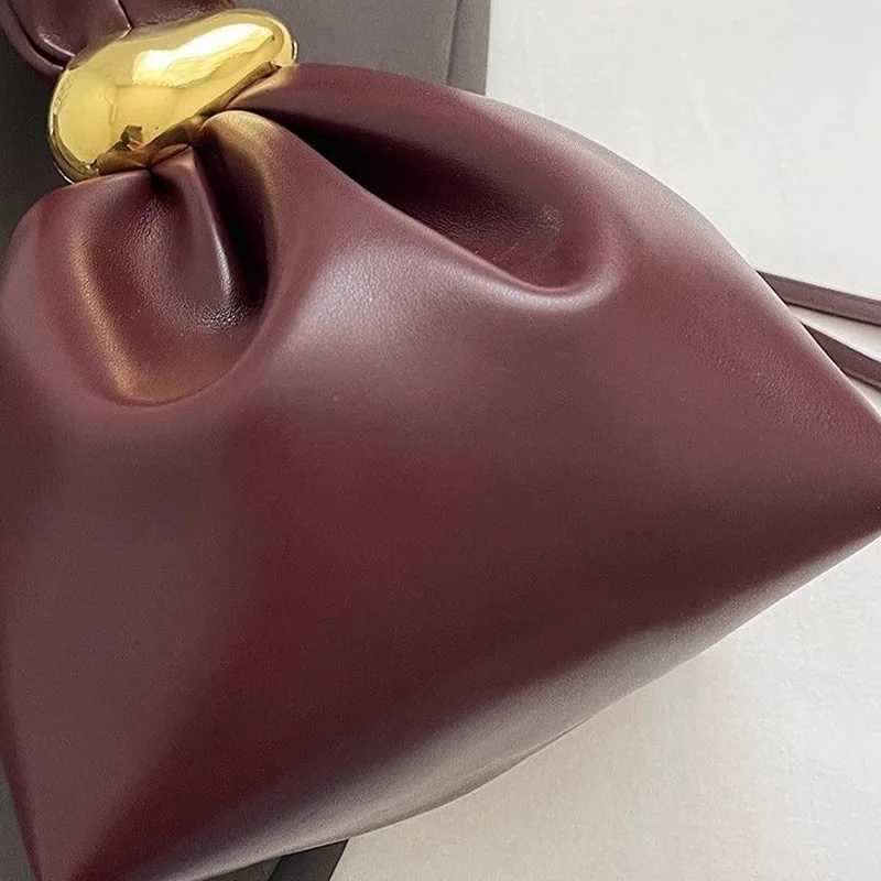 2025 New Spring Wrist Bag Fu Bag Fold Mini Senior Sense Of Small Niche Strange Bucket Bag Elegant Fi Wens Bag Z250514