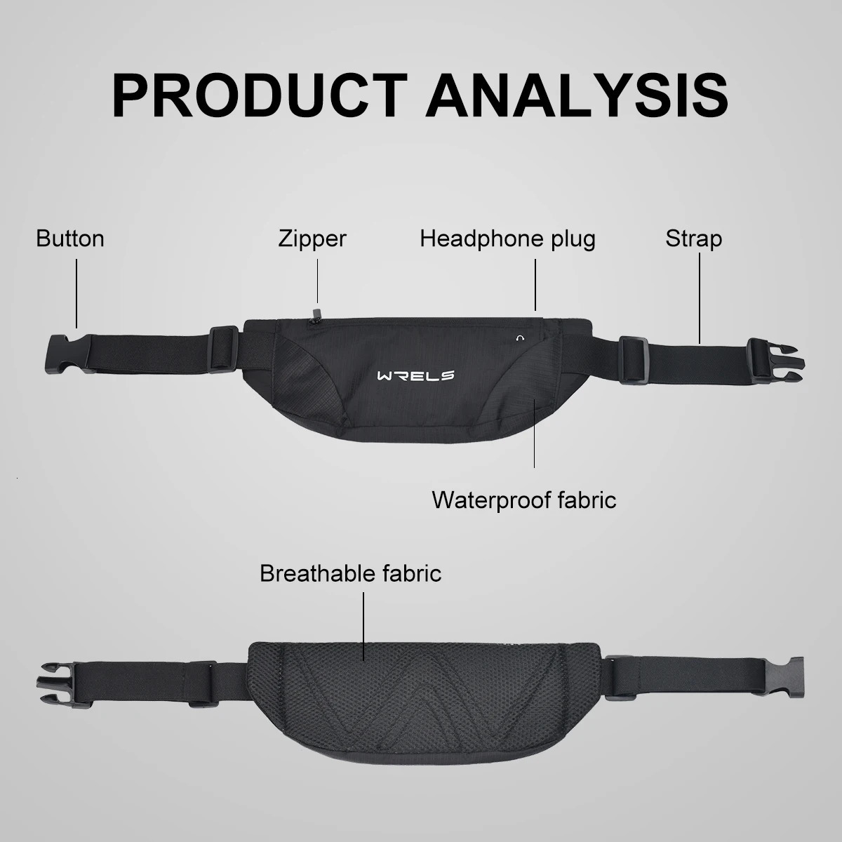 Outdoor Running Fitness Waist Bag Ultrathin Mobile Phone Elastic Sports Waterproof Closefitting 250514