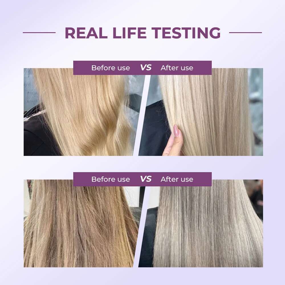 Karseell Purple Mask 16.90 Fl.Oz 500Ml Professional Neutralizes Brass Yellow Tones For Blonde Sier Gray Highlighted Hair