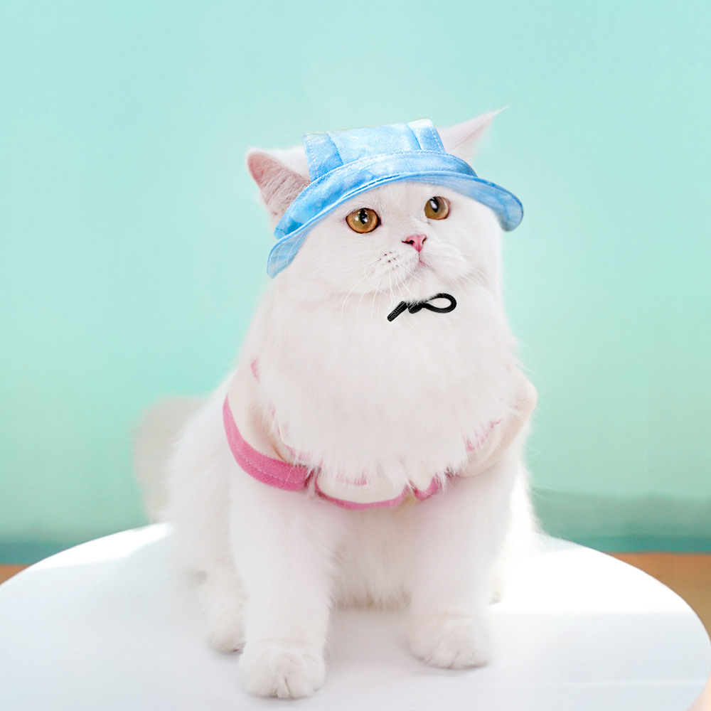 Cute Adjustable Baseball Hat for Dogs - UV Protection Sports Visor Cap with Ventilation