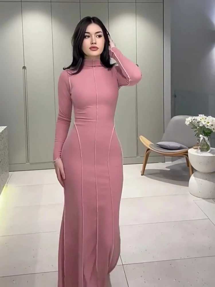 Eid Muslim Dress for Women Abaya Morocco Slim Fit Bodycon Inner Dress Ramadan Lace-up Abayas Islam Dubai Arab Long Robe 2024 X250514