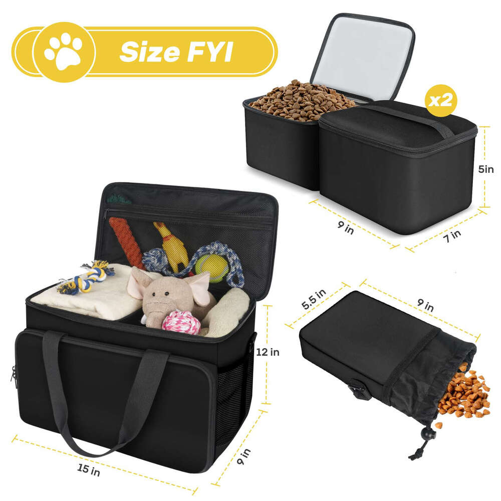 Portable pet Oxford folding food cat drinking water, dog bowl, outdoor utensils and supplies