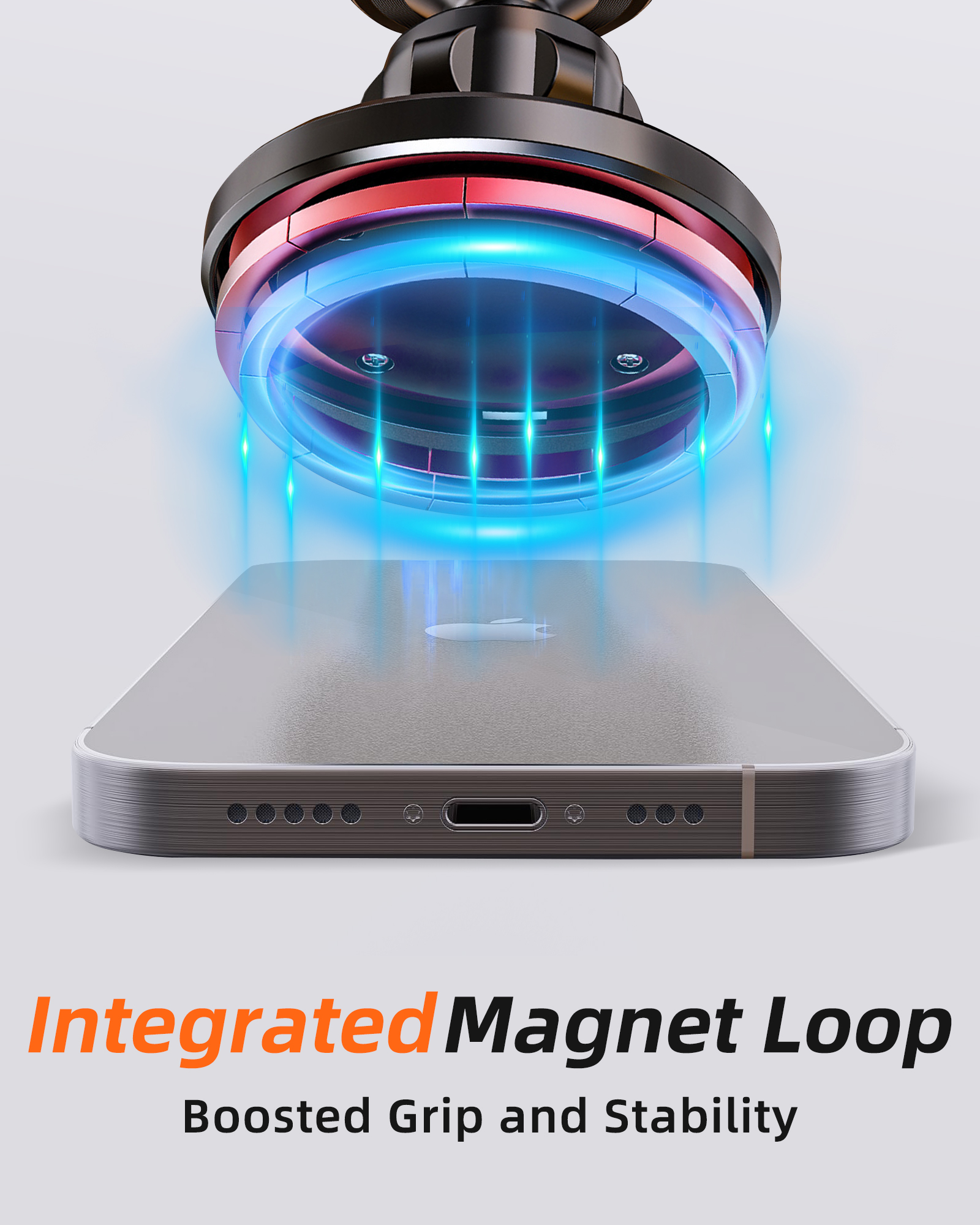 Dual Magnetic Phone Holder for Gym,360 degree Rotating Gym Phone Mount for MagSafe, Strong Magnets Compatible with iPhone 16/15/14/13/12 Shoot Hands-F