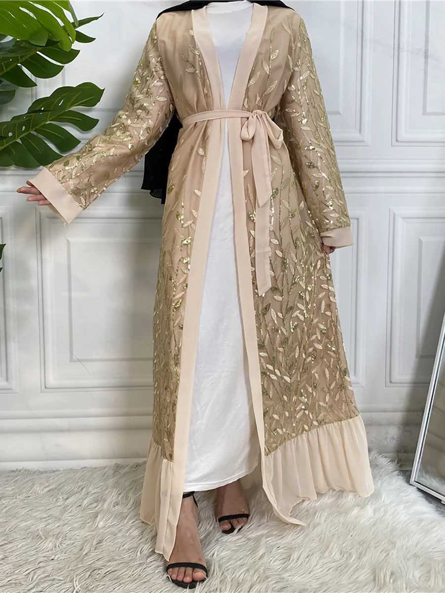 Ramadan Embroidery Open Abaya Dubai Luxury Kimono Fashion Muslim Women Dress Kaftan Caftan Marocain Femme Robe Islam Ka X250514