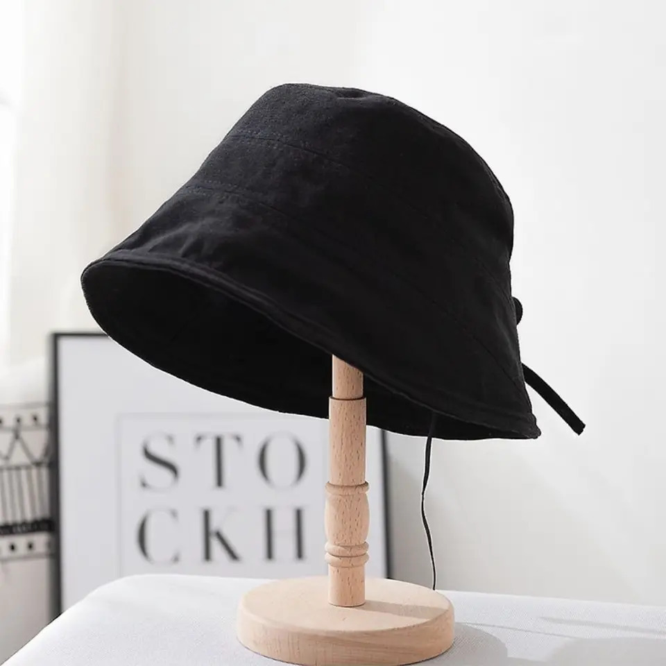 Foldable Bucket Hats for Women Summer Beach Sun Hats Outdoor Panama Fisherman Cap Female Wide Brim Sunscreen Caps 250514