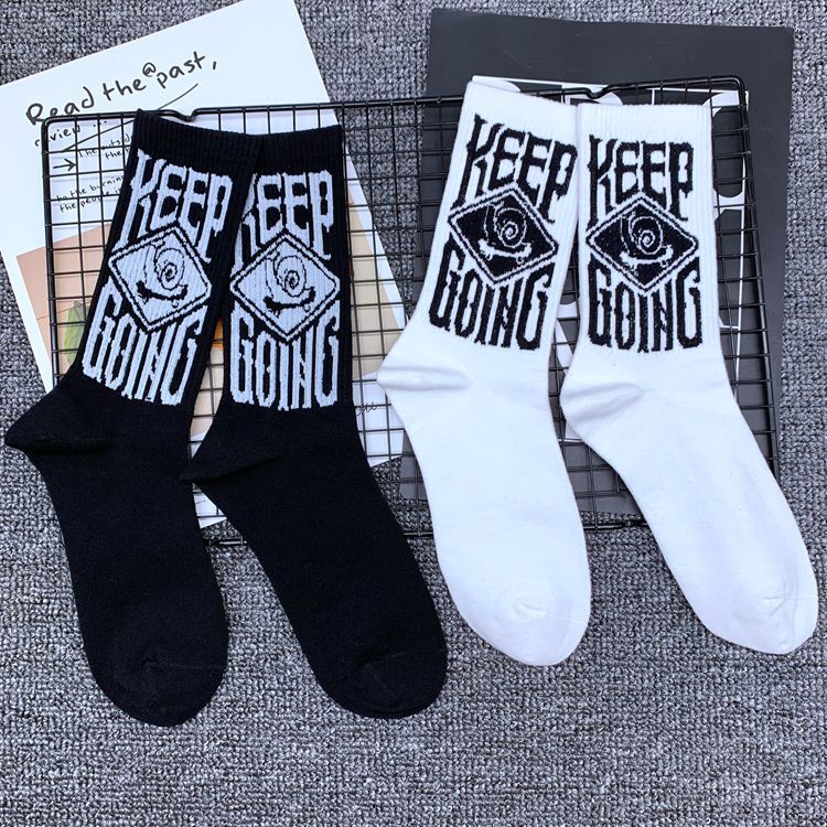 Designer Socks Mid Children S Length Korean College Style Letter Cotton Socks Spring And Autumn Mid Rise Men S Socks Sports Socks