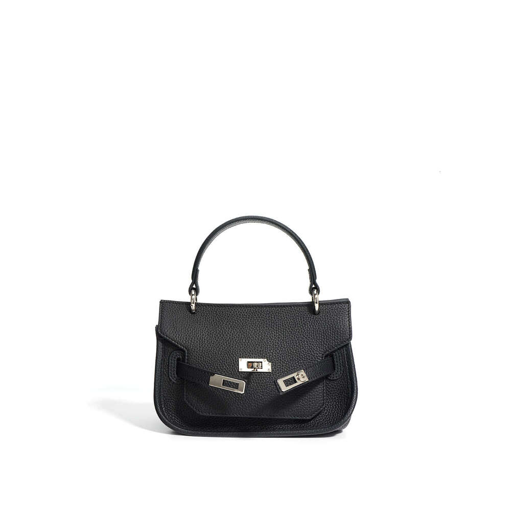 Luxury Structured Lock Closure Tote with Convertible Carry Spacious Work-Ready Handbag for Women
