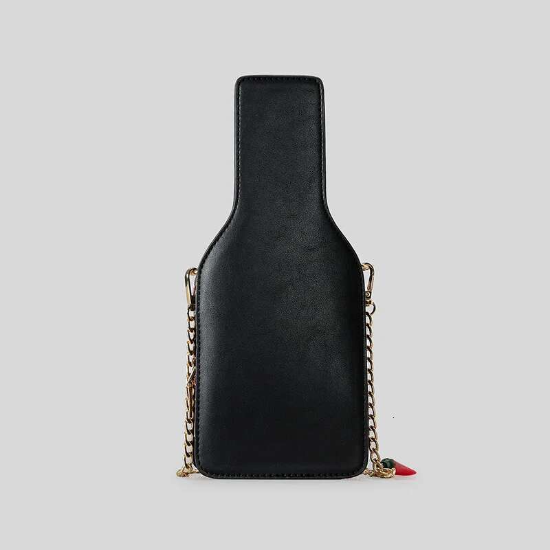 Rhinestone Bottle Fashion Women Shoulder Bags Funny Chili Paste Design Crossbody Bag Creative Evening Party Phone Purses 2025