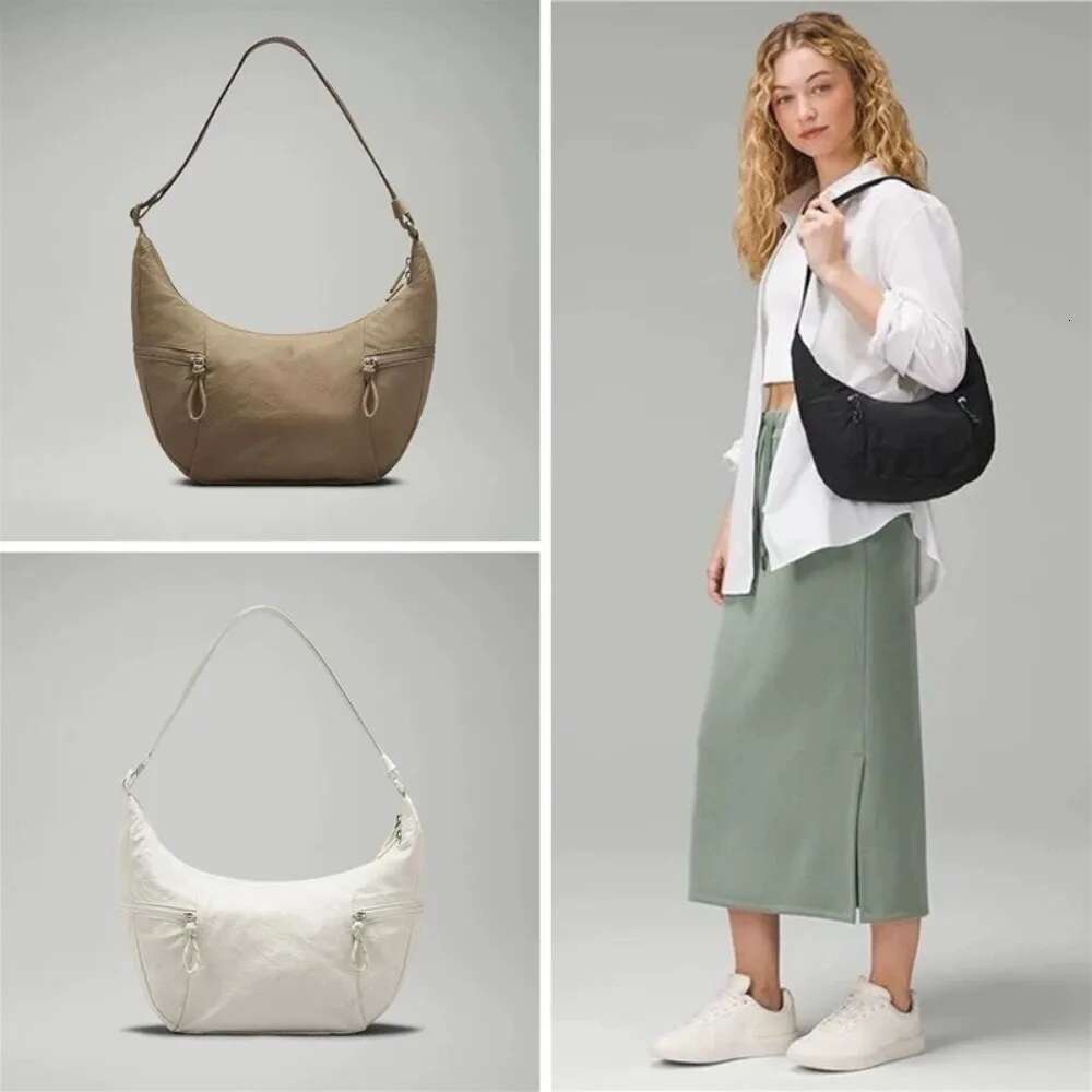 Lujia Dumpling New Bull Horn Women's Single Shoulder Handbags Fiess Sports Yoga Bags