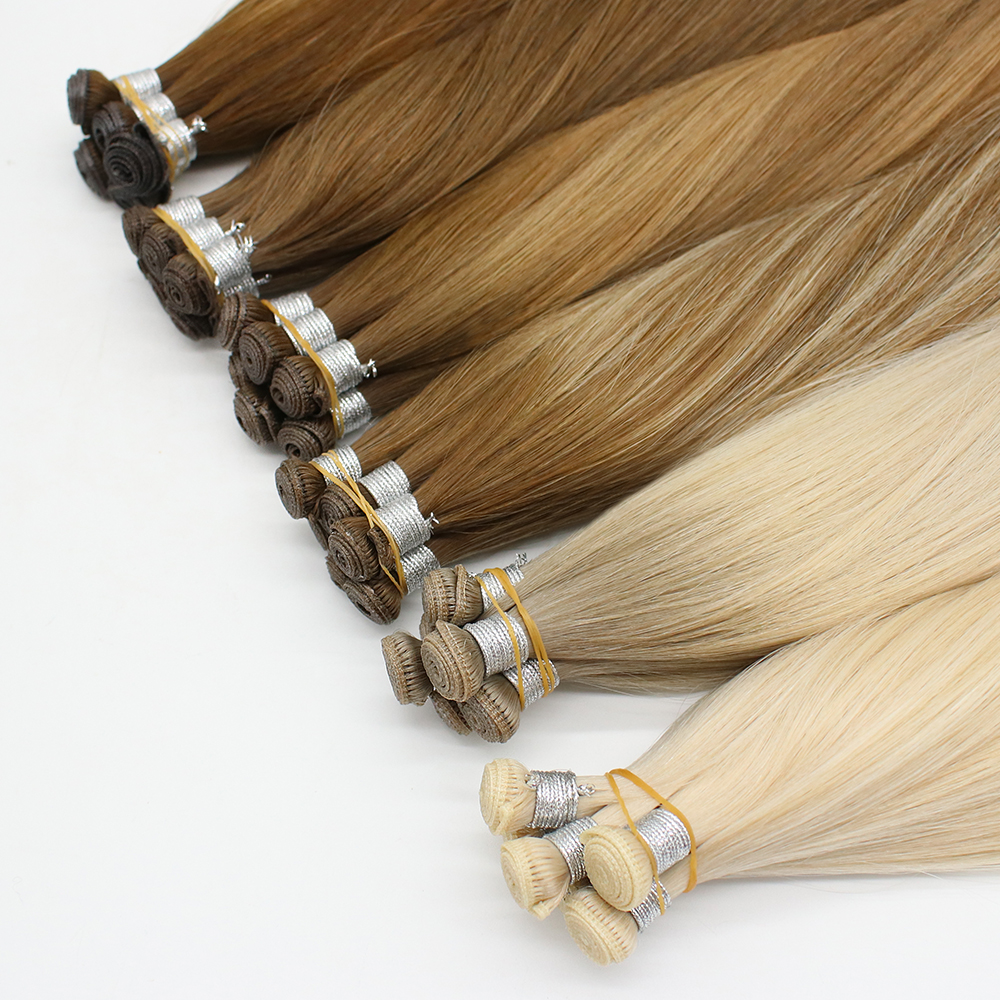 Genius Wefts Elegant Double Drawn Russian Invisible Wefts for Lush Volume & Length