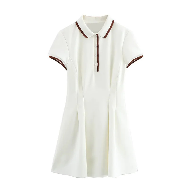 TRAF Womens Y2k Party Dresses Spring Summer Short Sleeve Mini Fashion Casual Elegant Vestidos 250514