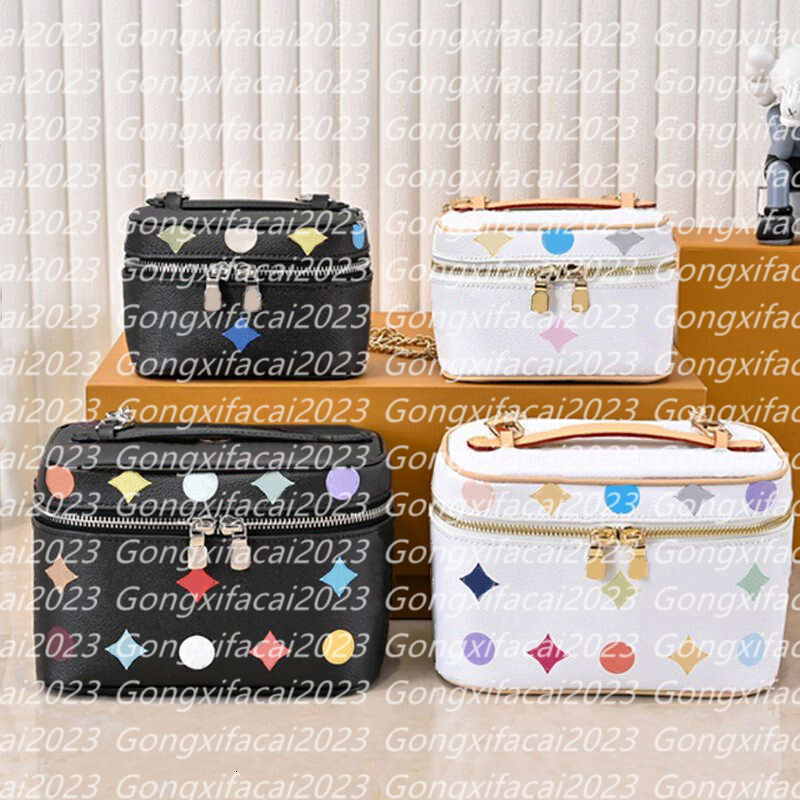 designer cosmetic bag toiletry pouch makeup bag cases takashi murakami vanity travel bag clutch handbags M13747 M44495 Multicolor M13747 NICE MINI BB Vanity Case