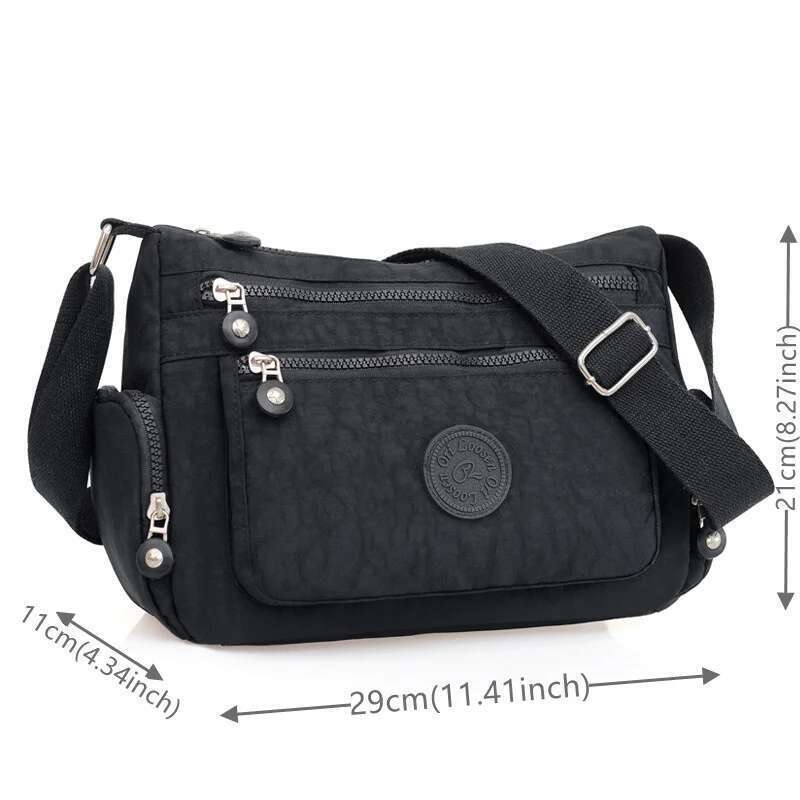 Women's Leisure Oxford Crossbody Light Female Simplicity Handbags Soft Waterproof Ladies Fashion Versatile Shoulder Bags