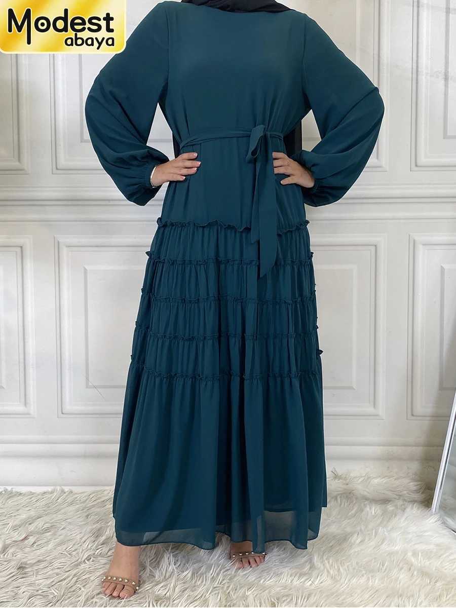 2025 Modest Abaya Ramadan Musulman De Mode Maxi Robe Turkey Kaftan Islamic Clothing Muslim For Women Hijab Dress Caftan Vestidos X2505149