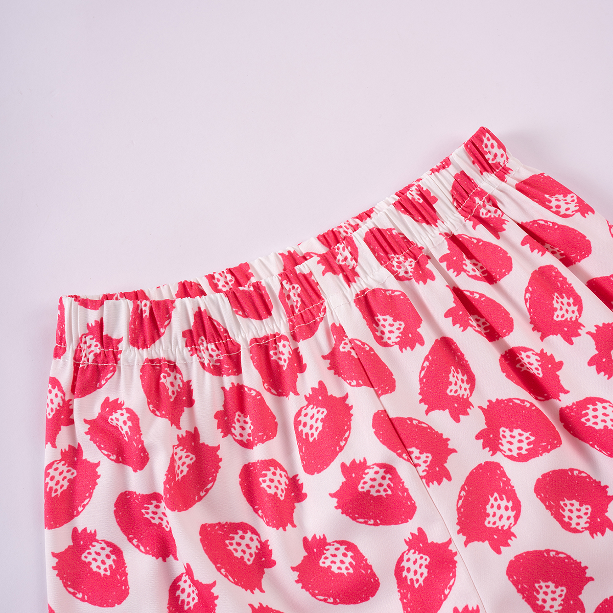 Summer new baby girls casual set butterfly sleeves solid color top cute waisted printed pants, daily wear and party wear, suitable for outings T5SS021