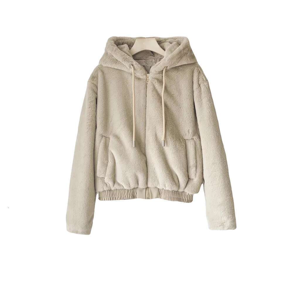 Taop&Za Autumn New Women's Fashion Casual Versatile Hooded Loose Warm Short Jacket Coat