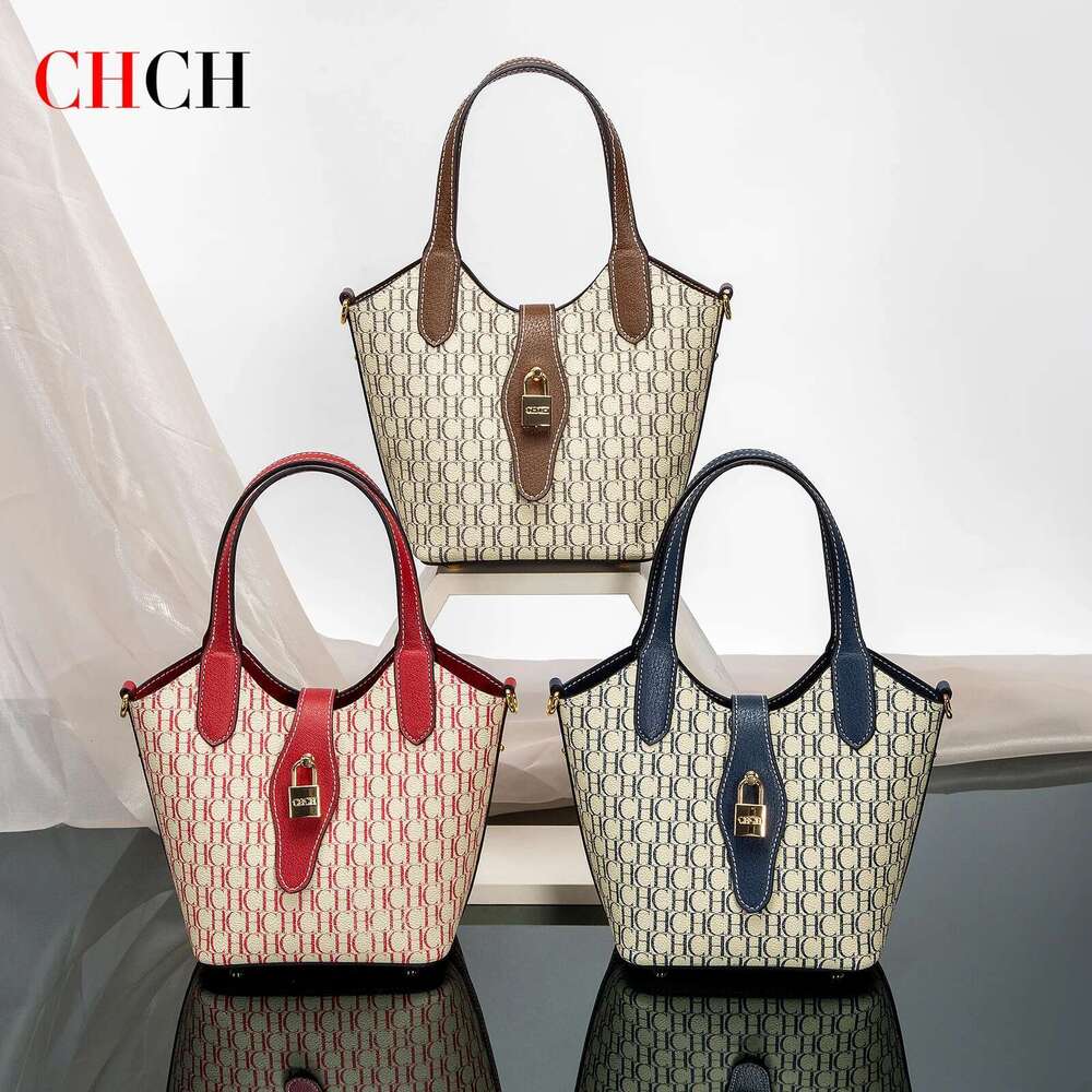 CHCH Autumn New Collection Simple Women's Vegetable Basket Handbag 250513
