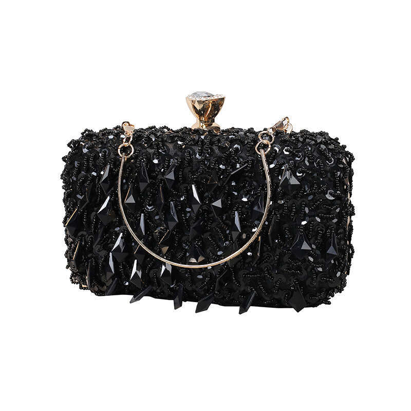 European American fashion unique design hot selling pure handmade bead handbag, socialite dress dinner women's banquet versatile evening bag, 202