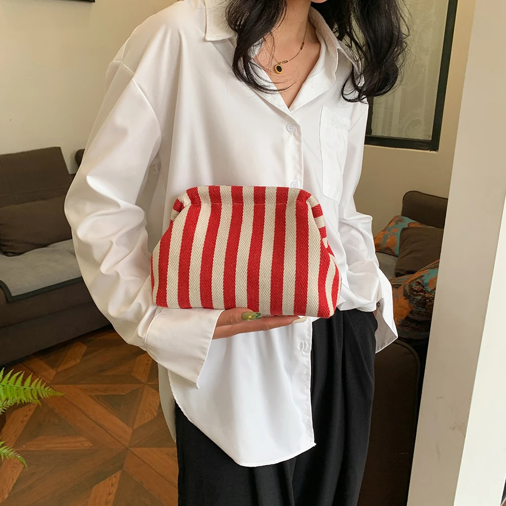 Summer Woven Crochet Purses for Women Beach Clutch Handbags Dumpling Hobo Casual Colorblock Bag Ladies Ruched Cloud Purse 250514