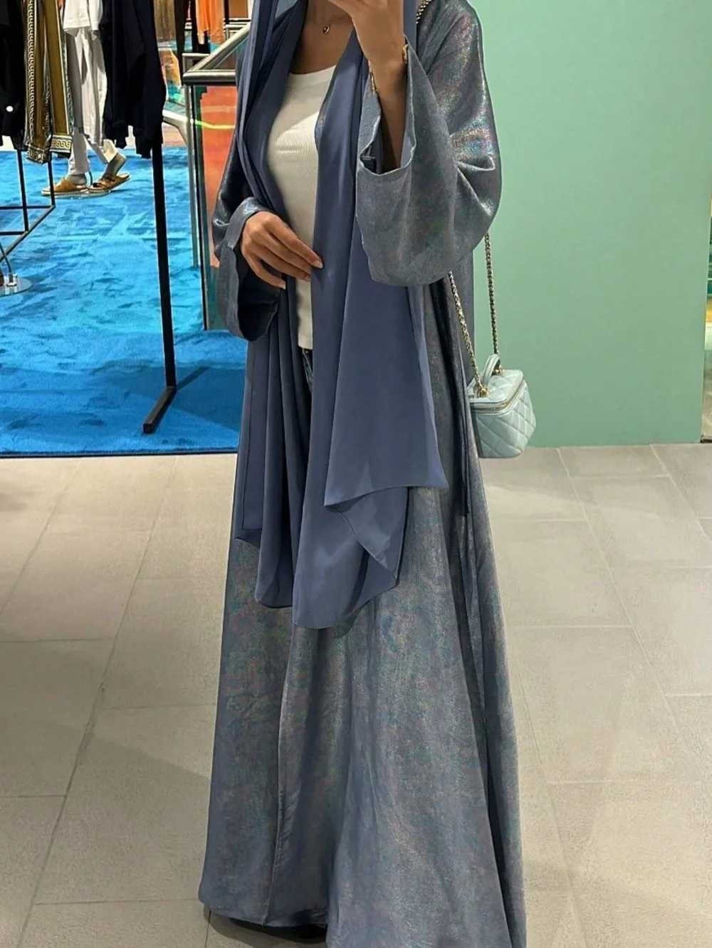 Middle-East Loose Abaya Muslim Full Slve Solid Arabian Abayas Women Jilbabs Ethnic Islamic Maxi Dresses Turkey Kaftans X250514