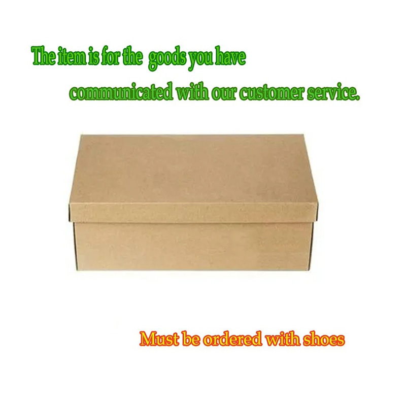 Shoe box,slippers and sandals. If you haven't purchased shoes please do not order them separately