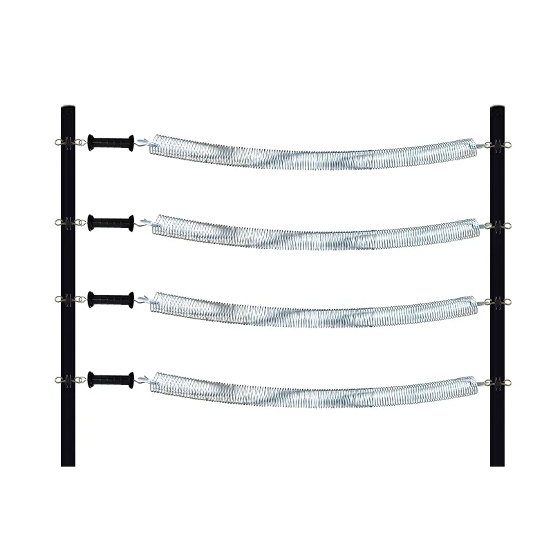 Ranch Electric Fence Stretch Spring Gate Stainless Steel Tension Livestock Fence Accessories For Field Fencing Pasture Gates