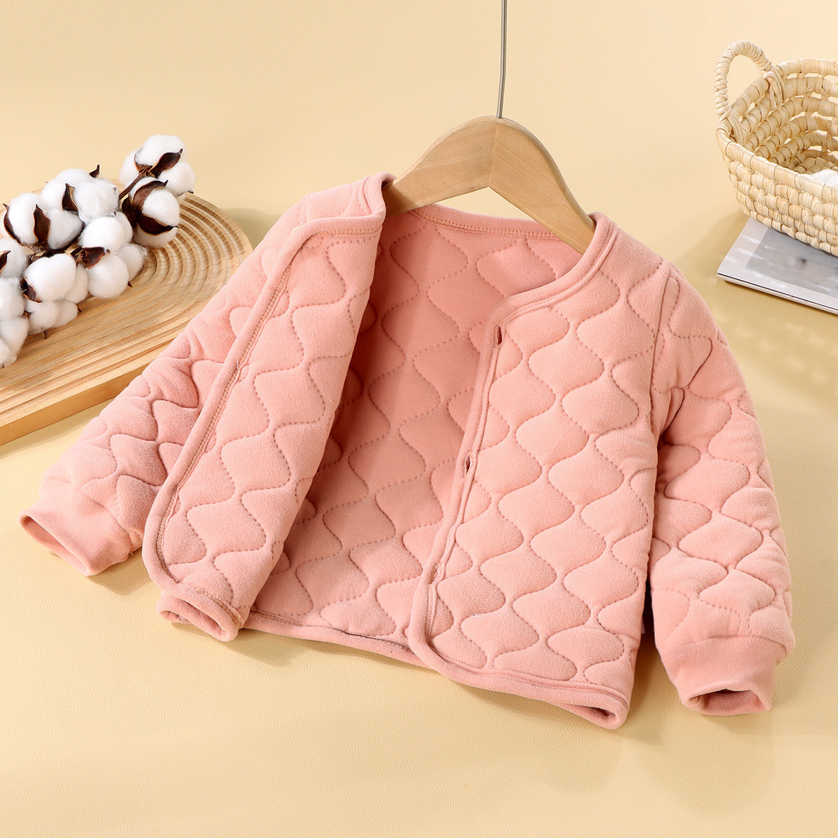 Winter Baby Long Sleeve Warm Coat Plus Velvet Thick Infant Girl Denim Jacket Toddler Boy Casual Cardigan Kids Clothes 240926