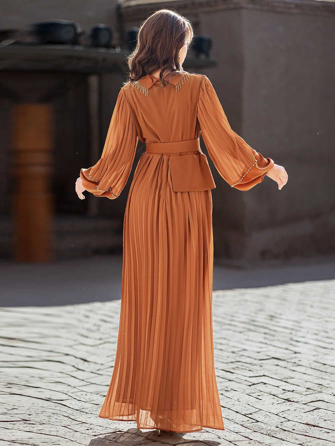 Pleated Dress for Women Abaya Eid Elegant Party Long Dresses Muslim Caftan Robe Jalabiya Ramadan Dubai Kaftan Vestidos Largos X250514