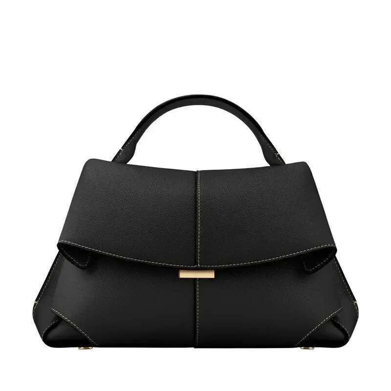 Women's Handbag Large Capacity Solid Color Casual Trend Dumpling Brand Design Fashion Leather Shoulder Crossbody Bag