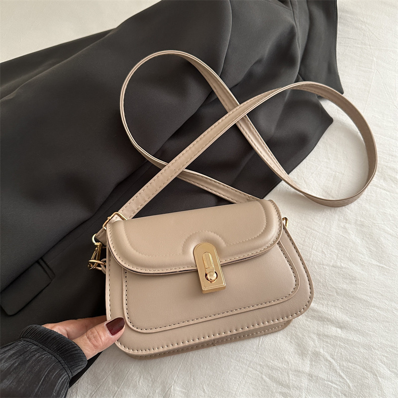 Free Delivery Designer Bag Texture Lock For Women 2025 Autumn/winter Shoulder Bag Premium Simple Commuter Underarm Small Square Bag Luxury Bag