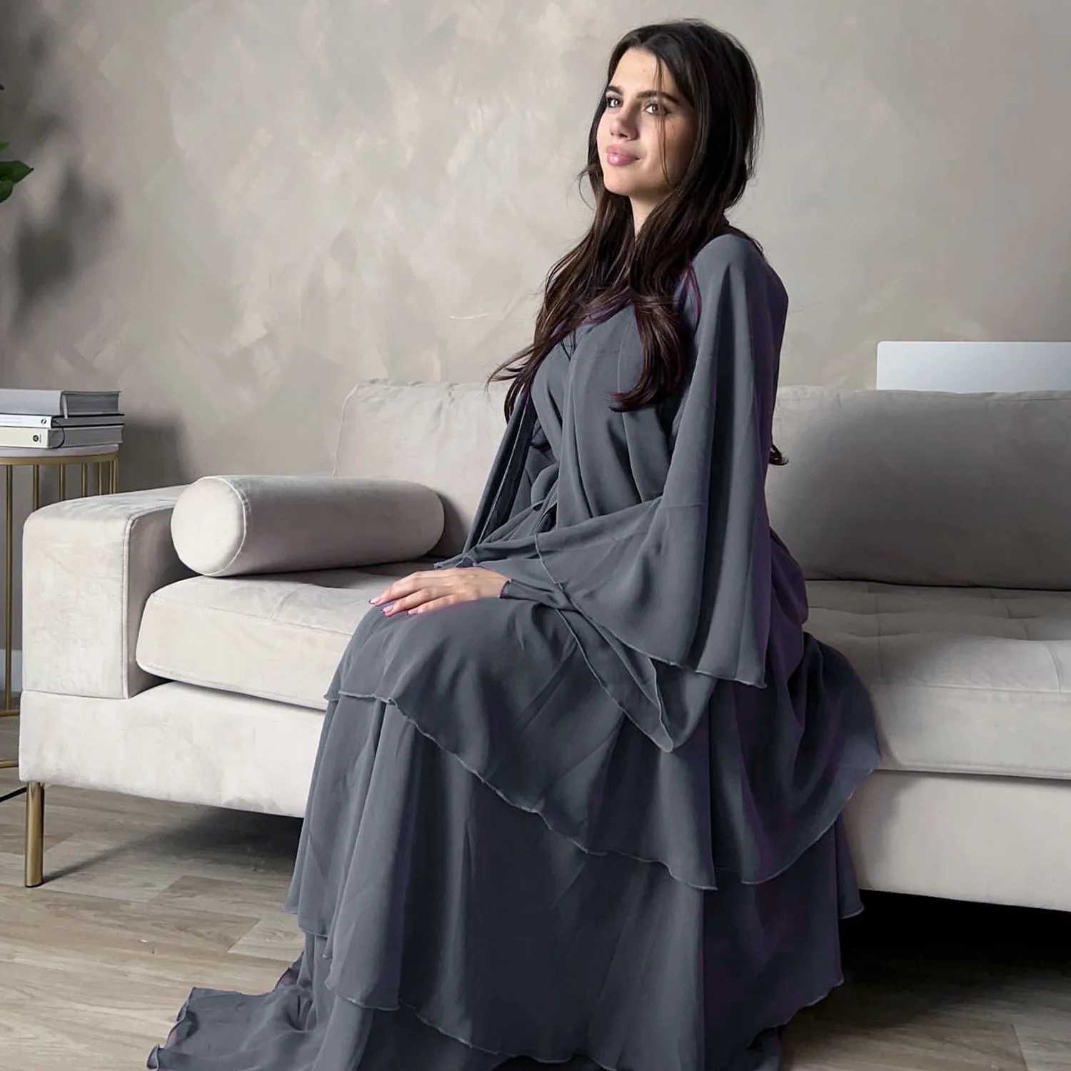 2025 Ramadan Dubai Muslim Modest Cardigan Coat Eid Arab Open Abaya Dress Islamic Turkey Ka Women Caftan Robe Kimono Clothing X250514