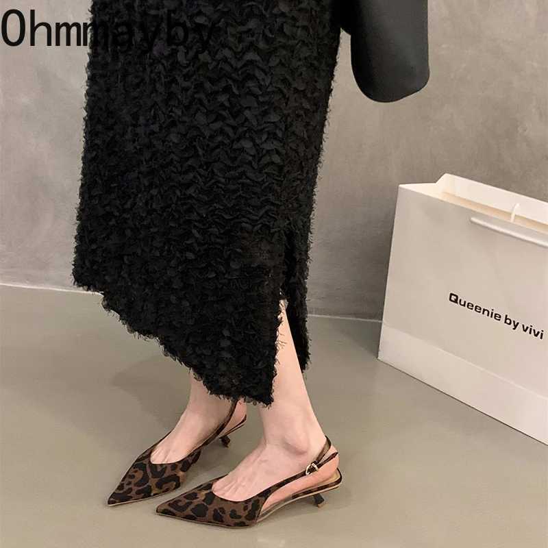 Summer Thick Heel Women Sandals Fashion Leopard Print Shoes Design Style Party Dress Sandals Shoes W250514
