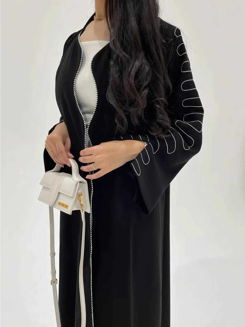 Dubai Abaya Women Cardigan Embroidery Robe Eid Dresses Muslim Caftan Robe Jalabiya Ramadan Morocco Dubai Kaftan Vestidos Largos X250514