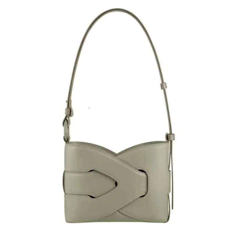 French Minimalist Armpit Cowhide Chain Shoulder Bag, Commuting And Dating Dual-Use Retro Tofu Bag