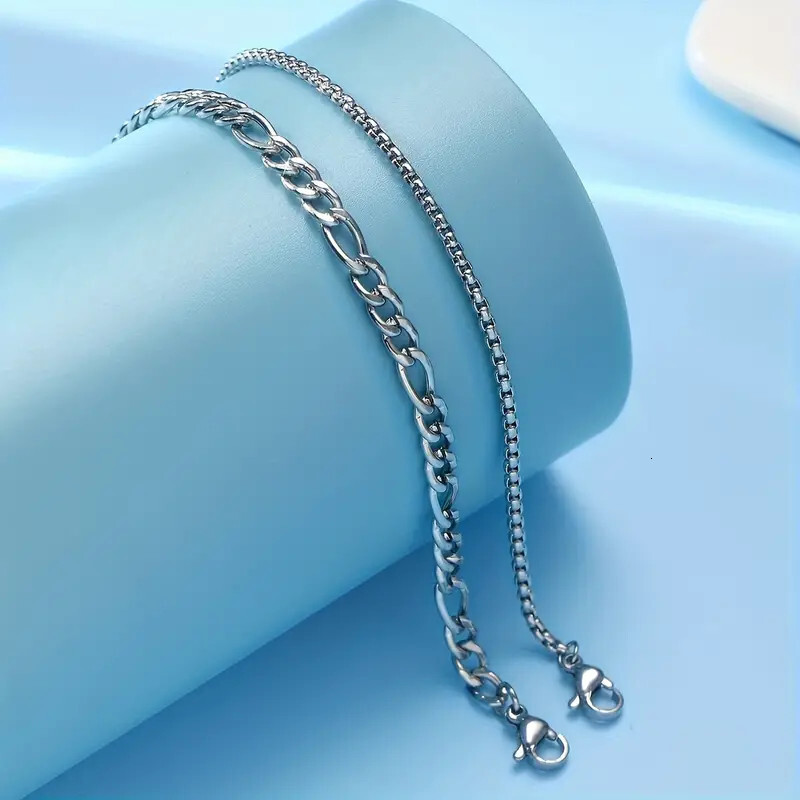 Jewelry Pop Stacked Men's Simple Personalized Flat Chain Bracelet Trendy Handpiece