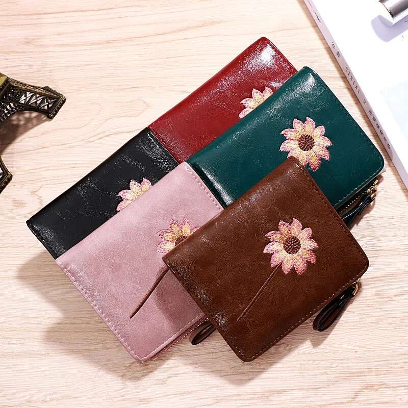 Slim Wallet Brand Small Purse Women Leather Pursese Top Selling Designer Wallets Moda Mujer 2022