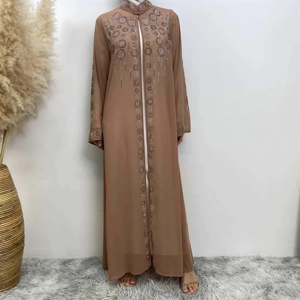 2023 Fashion Muslim Kimono Abaya Cardigan Abaya Ramadan dress Dubai Turkey Eid dress Islamic loose comfortable abaya X250514