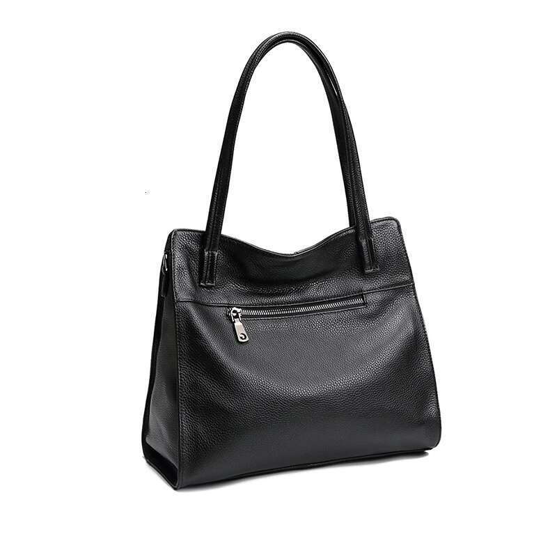 The New Leather Women's Has Large Capacity Hand-Carried With Cowhide Top Layer And A Cross-Body Bag