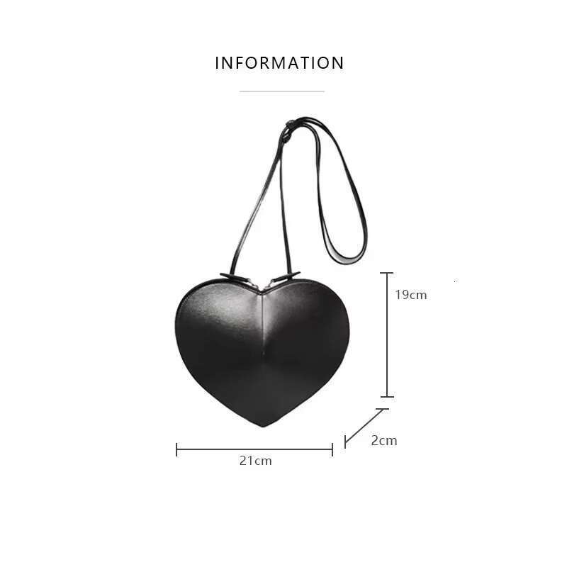 2025 Multicolor Heart Shaped Women Love Bags Fashion Niche Design Single Shoulder High Quality Leather Crossbody Bag