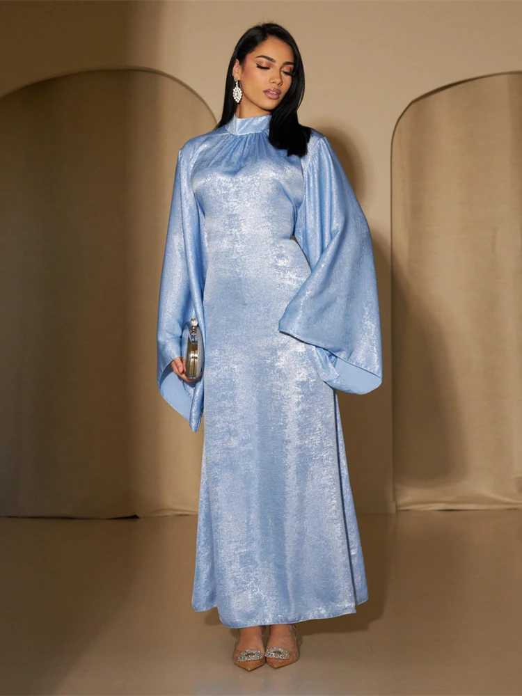 Fashion Satin Abaya Dubai Luxury 2024 Muslim Kaftan Dress Abayas For Women Ka Caftan Marocain Robe Femme Musulmane Vestidos X250514