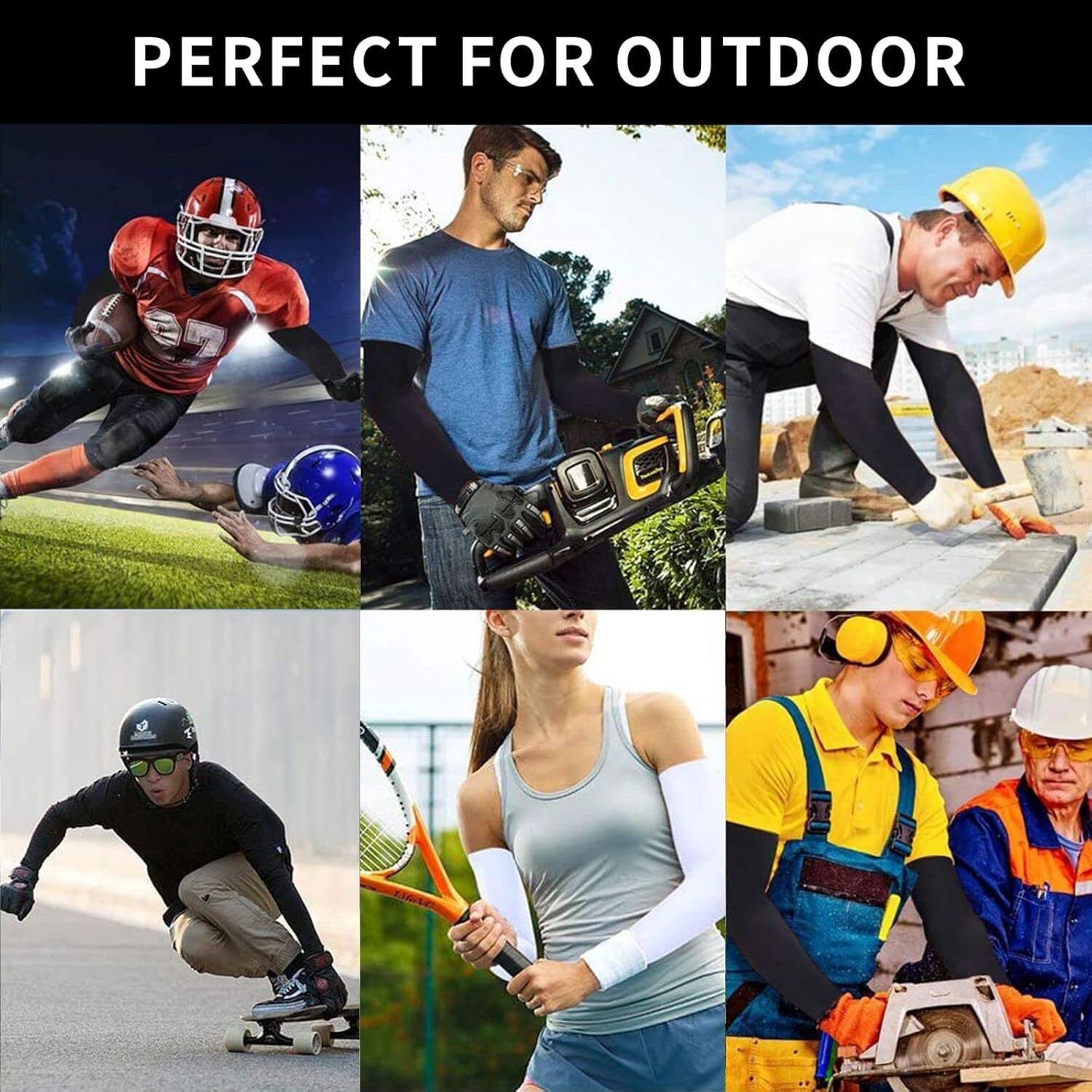 Cooling Cover Summer Sun Protection Arm Sleeves For Men Women Baseball Cycling Golf Running