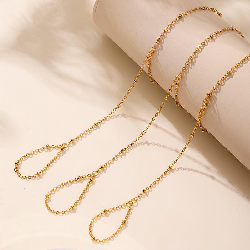 Minimalist Polished Surface Style Stainless Steel Link Bracelet for Men & Women